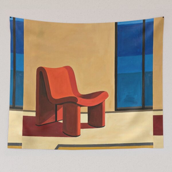 Item preview, Quiet Room | Modern Art | Red Chair  designed and sold by Moodzu.
