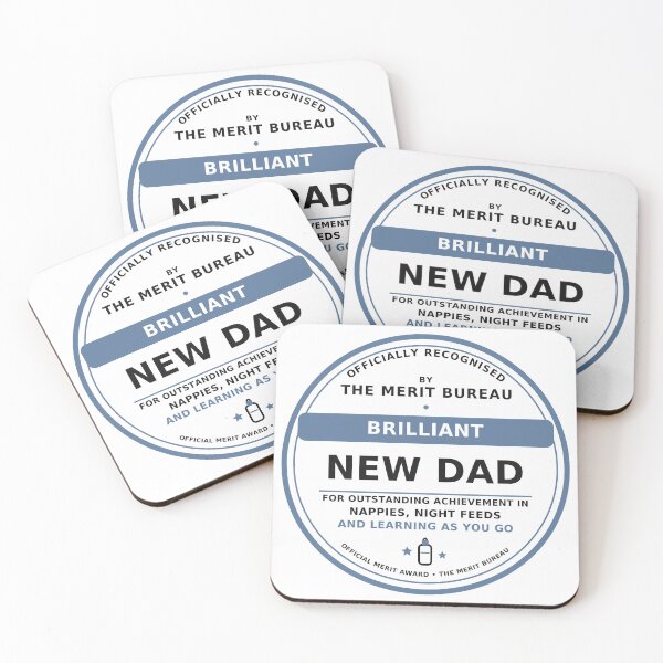 Aperçu de l'œuvre Cadeau génial pour un nouveau papa | Prix humoristique pour les nouveaux parents et les jeunes papas créée et vendue par TheMeritBureau.