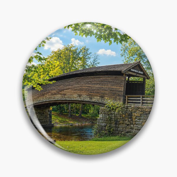 Item preview, Humpback Covered Bridge designed and sold by gotucoveredart.