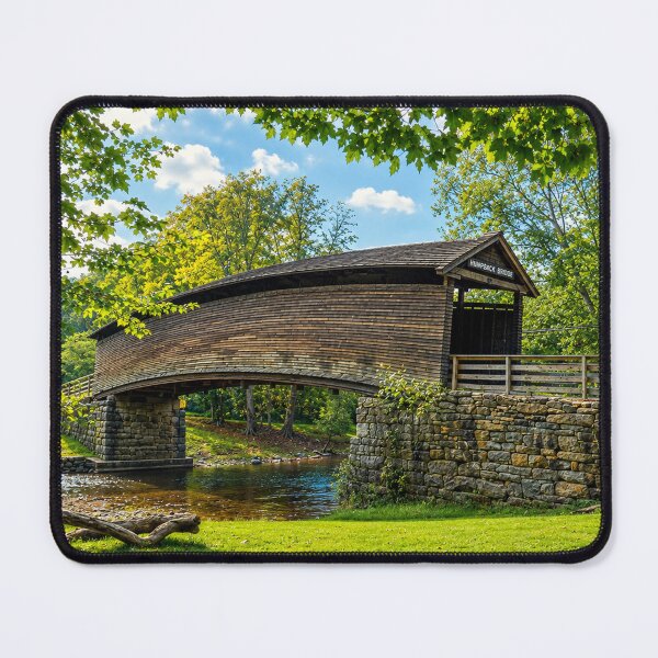 Item preview, Humpback Covered Bridge designed and sold by gotucoveredart.