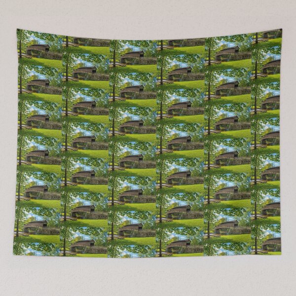 Item preview, Humpback Covered Bridge designed and sold by gotucoveredart.
