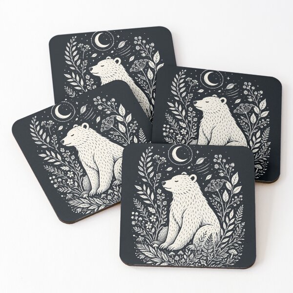 Item preview, Moonlit Bear in the Enchanted Woodland designed and sold by Victor Shadehorn.
