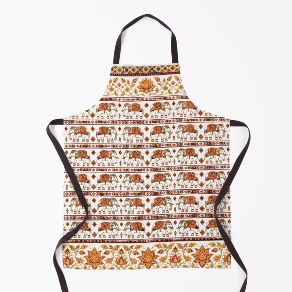 Item preview, Traditional Thai Mudmee Elephant Textile Pattern designed and sold by redSeamless.
