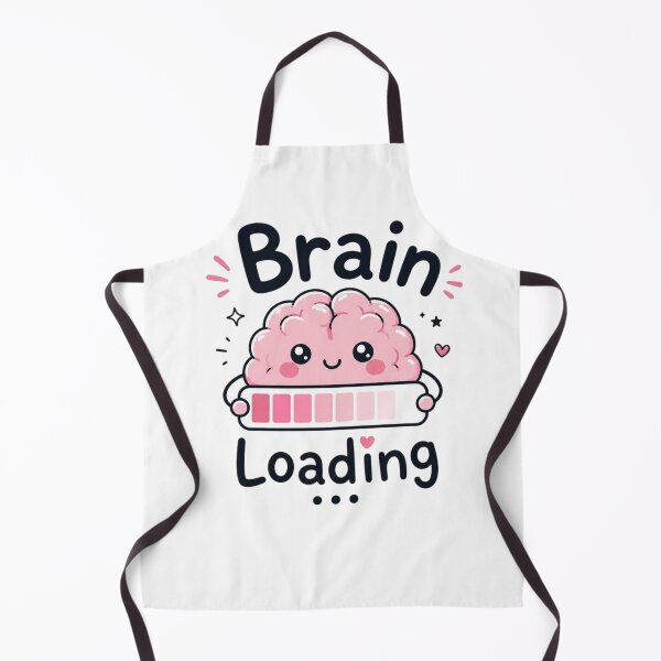 Item preview, Brain Loading Cute Kawaii Sticker | Funny Study & Coding Motivation | Adorable Pink Brain Cartoon designed and sold by Sanika arts .