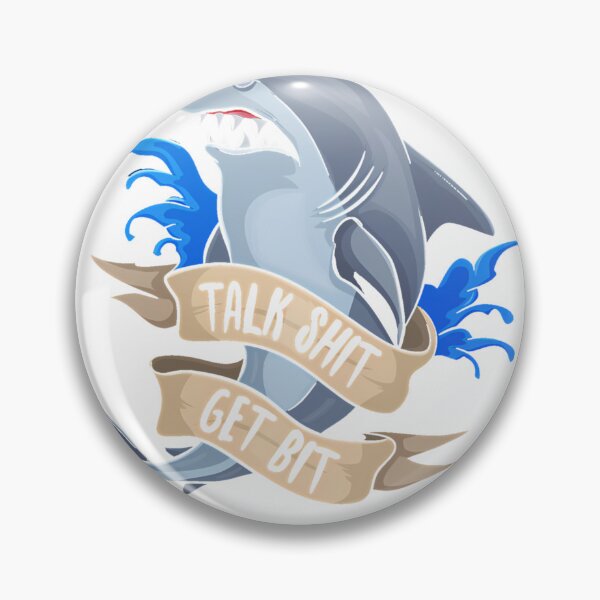 Item preview, Talk Shirt Get Bit Sassy Shark T-Shirt_5297072 designed and sold by gidget-gadget.