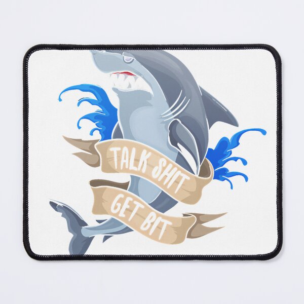 Item preview, Talk Shirt Get Bit Sassy Shark T-Shirt_5297072 designed and sold by gidget-gadget.