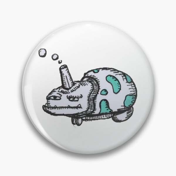 Item preview, Bubble Tank Funny Cute Monster Vehicle Cartoon Illustration designed and sold by Dumbgoblin.