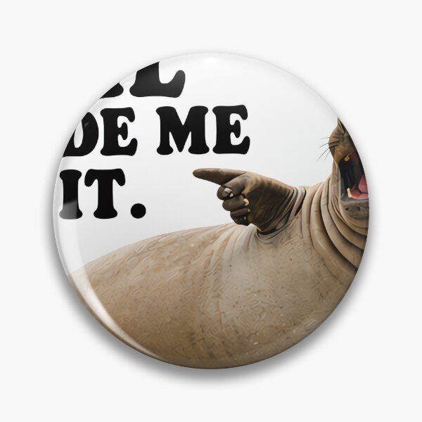 Item preview, Neil Made Me Do It Funny Seal designed and sold by Canvas Larrikins.