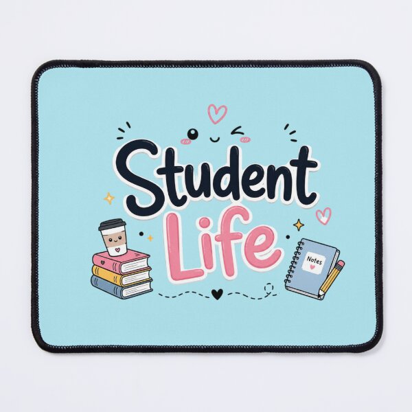Item preview, Cute Student Life Kawaii Study Quote Sticker | Aesthetic School Motivation | Books & Coffee Cartoon Design designed and sold by Sanika arts .