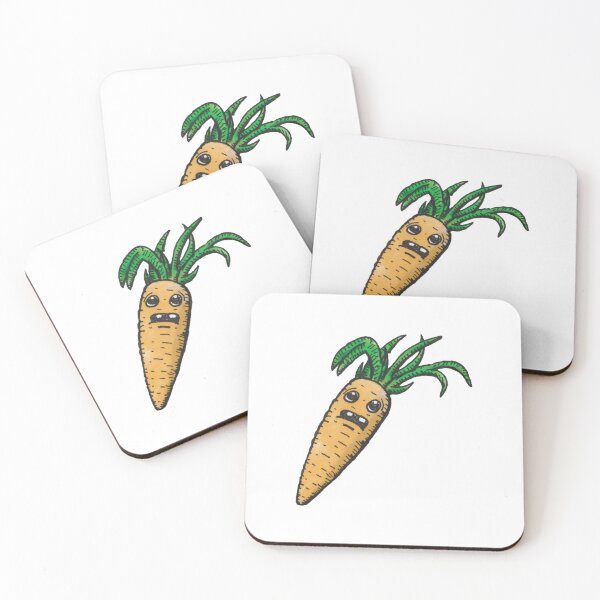 Item preview, Carrot Color Funny Crazy Eyes Vegetable Cartoon Art designed and sold by Dumbgoblin.