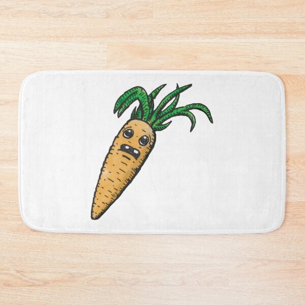 Item preview, Carrot Color Funny Crazy Eyes Vegetable Cartoon Art designed and sold by Dumbgoblin.