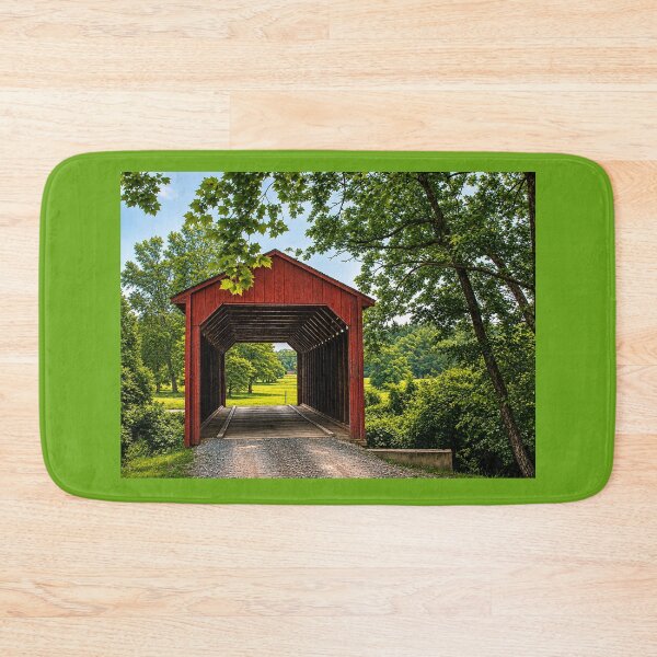 Item preview, Runion Creek Covered Bridge designed and sold by gotucoveredart.