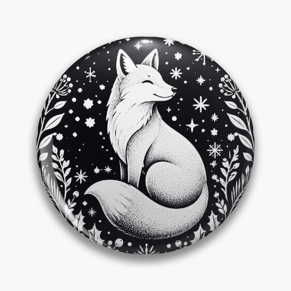 Item preview, Moonlit Fox in a Winter Holly Forest designed and sold by Victor Shadehorn.