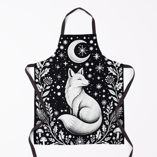 Item preview, Moonlit Fox in a Winter Holly Forest designed and sold by Victor Shadehorn.