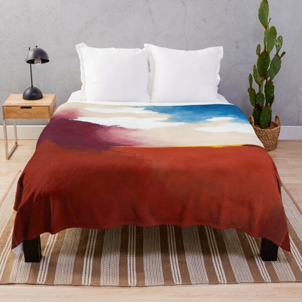 Item preview, Red Horizon Abstract Landscape designed and sold by Moodzu.