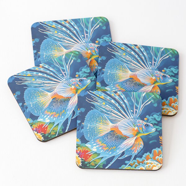 Item preview, Krabi Coral Reef Symphony – Vintage Marine Poster designed and sold by Spirit of Siam.