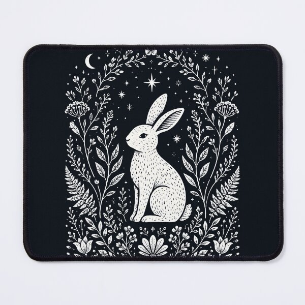 Item preview, Celestial Hare in the Midnight Wildflower Garden designed and sold by Victor Shadehorn.
