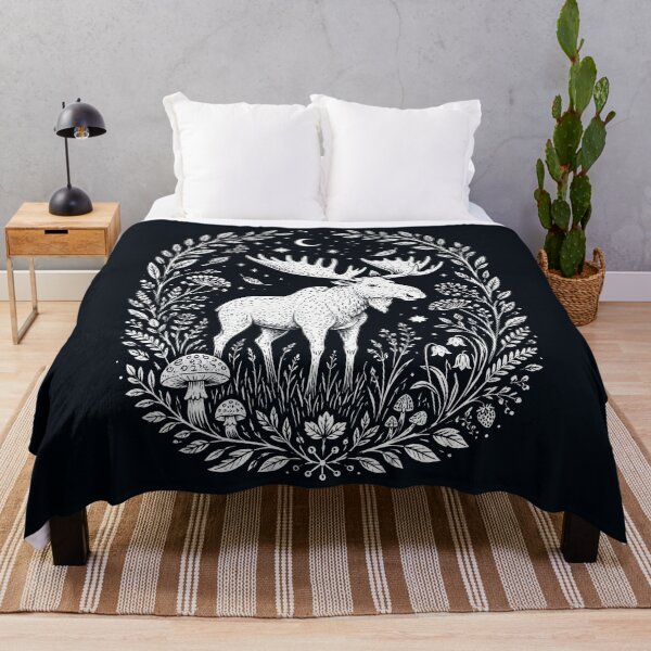Item preview, Moonlit Moose in the Enchanted Forest designed and sold by Victor Shadehorn.