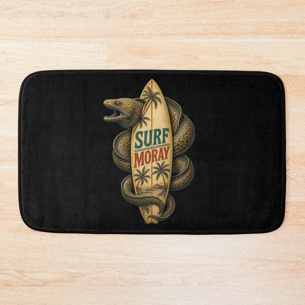 Item preview, Retro Surf Moray Eel Vintage Ocean Beach Graphic designed and sold by Uglyandcute.