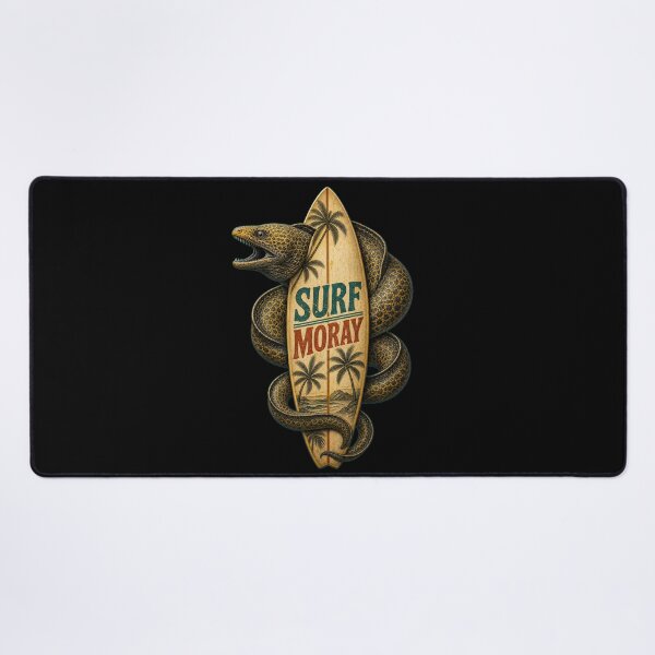 Item preview, Retro Surf Moray Eel Vintage Ocean Beach Graphic designed and sold by Uglyandcute.