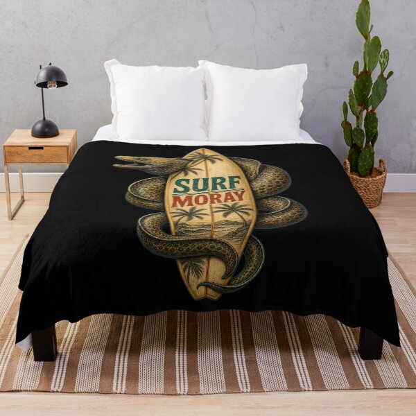 Item preview, Retro Surf Moray Eel Vintage Ocean Beach Graphic designed and sold by Uglyandcute.