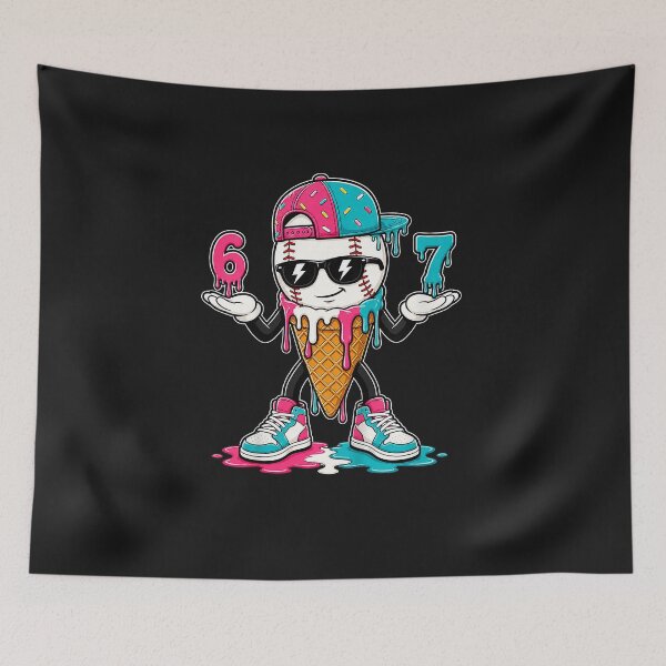 Item preview, Baseball Drip 67 Boys 6 7 Baseball Ice Cream Drip Kids Boys designed and sold by FrankIsabel.