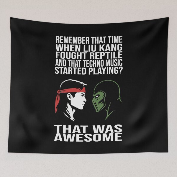 Item preview, Remember When? Mortal Kombat Liu Kang vs Reptile  designed and sold by TobinHood.