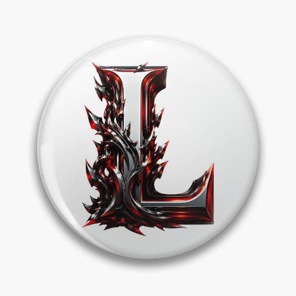Item preview, Crimson Steel Alphabet of Power Letter L designed and sold by BlissBlvdShop.