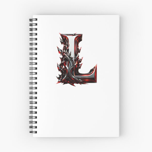 Item preview, Crimson Steel Alphabet of Power Letter L designed and sold by BlissBlvdShop.