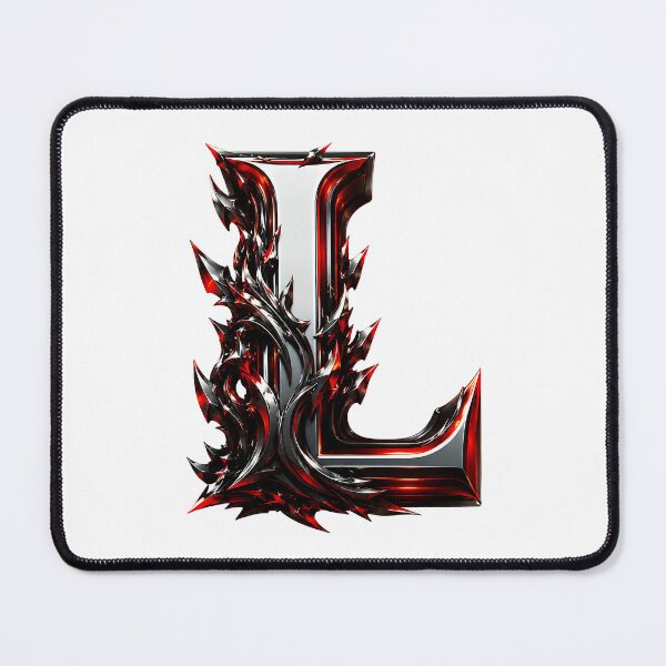 Item preview, Crimson Steel Alphabet of Power Letter L designed and sold by BlissBlvdShop.