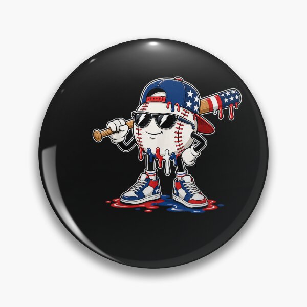 Item preview, Baseball Drip Boys 4th of July Baseball Ice Cream Drip Kids designed and sold by FrankIsabel.