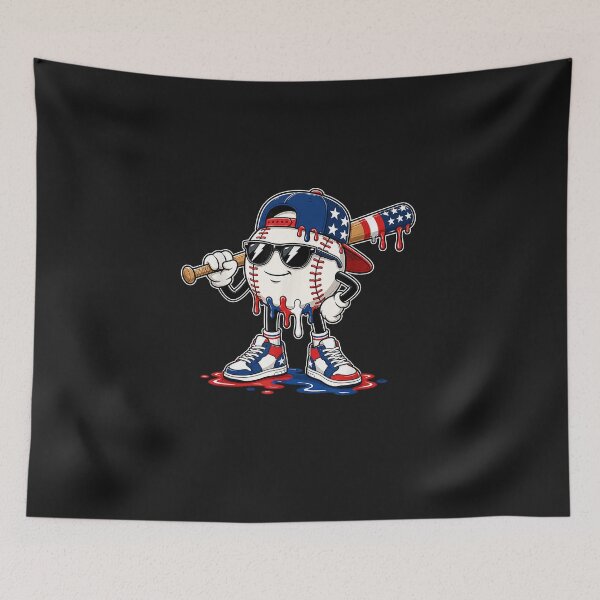 Item preview, Baseball Drip Boys 4th of July Baseball Ice Cream Drip Kids designed and sold by FrankIsabel.