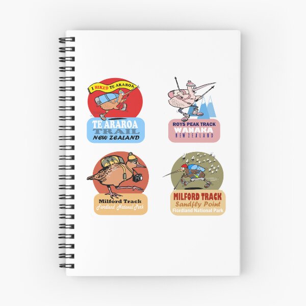 Item preview, New Zealand Great Walks Cartoon Birds Collection designed and sold by Al Benge.