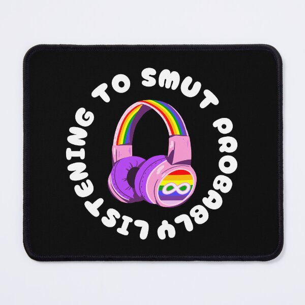 Item preview, Listening to Smut Probably Rainbow Headphones Graphic designed and sold by feralheartsclub.