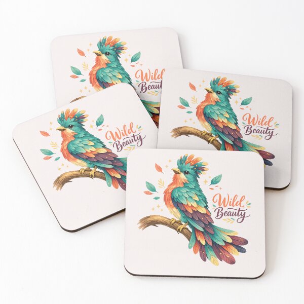 Item preview, Wild Beauty Colorful Tropical Bird Botanical Illustration designed and sold by inkoutninja.