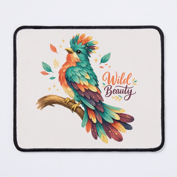 Item preview, Wild Beauty Colorful Tropical Bird Botanical Illustration designed and sold by inkoutninja.