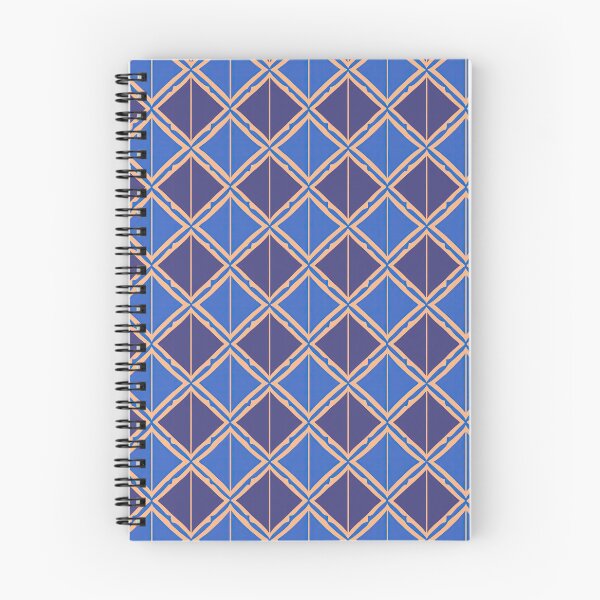 Item preview, Art Deco Diamond Lattice Seamless Pattern in Periwinkle Blue and Blush Pink designed and sold by ccitypictures.
