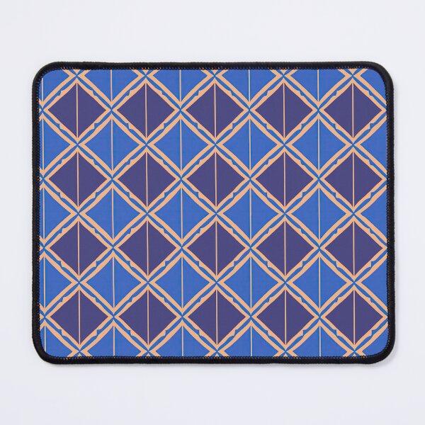 Item preview, Art Deco Diamond Lattice Seamless Pattern in Periwinkle Blue and Blush Pink designed and sold by ccitypictures.