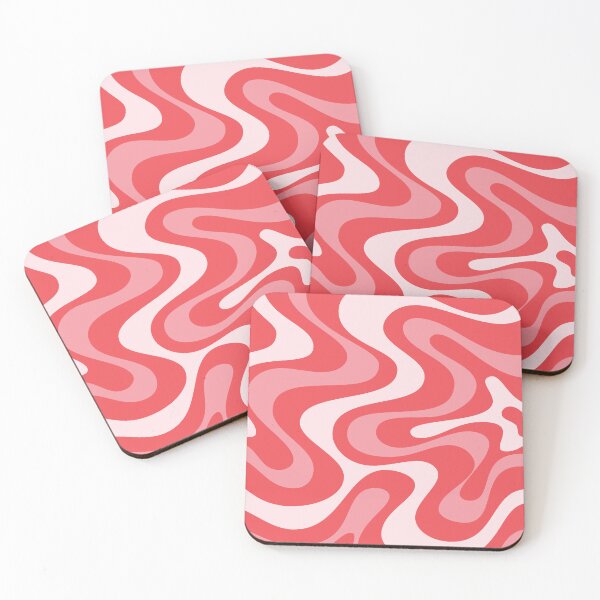 Item preview, Liquid Swirl Retro Abstract in pinks  tones, Light Blush, Cream, and White designed and sold by Differenceee.