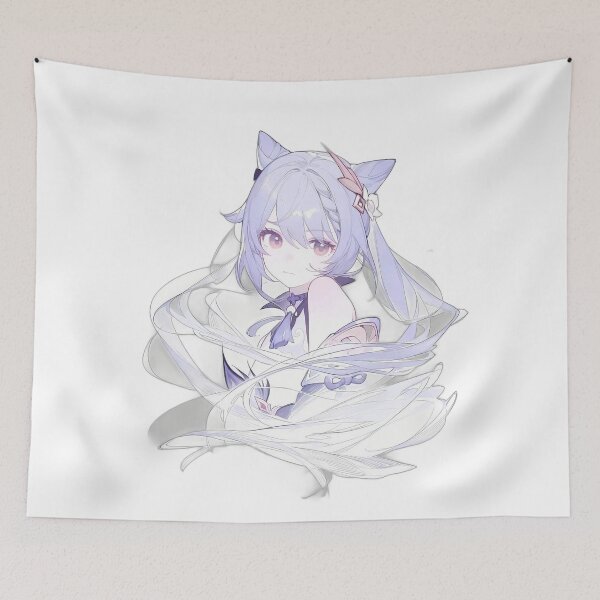 Item preview, Keqing Cat Ear Hairstyle Genshin Impact designed and sold by KomiArts.