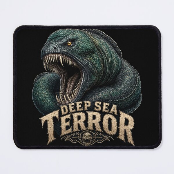 Item preview, Deep Sea Horror Moray Eel Vintage Marine Monster T-Shirt designed and sold by Uglyandcute.