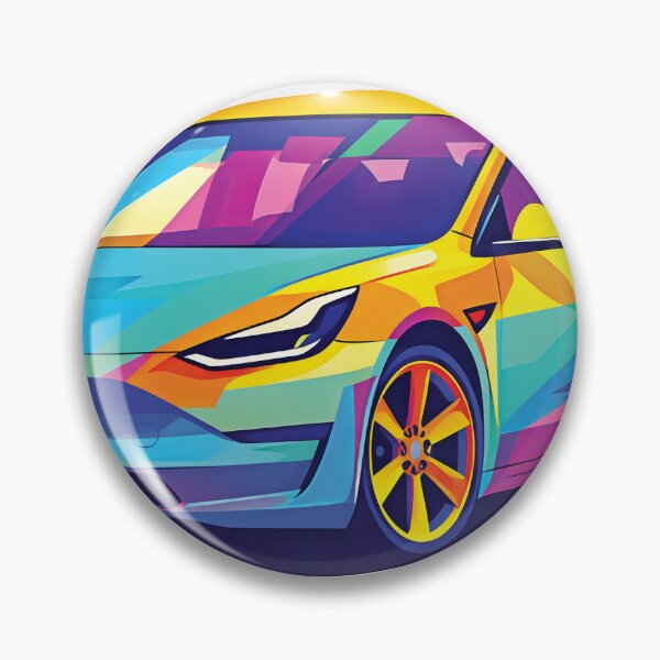Item preview, Tesla Model 3 – Color‑Block Spectrum Edition designed and sold by Automotive Art by Greg.