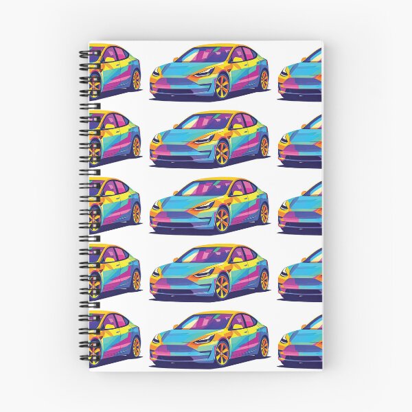 Item preview, Tesla Model 3 – Color‑Block Spectrum Edition designed and sold by Automotive Art by Greg.