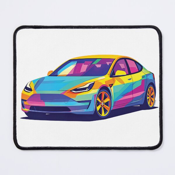 Item preview, Tesla Model 3 – Color‑Block Spectrum Edition designed and sold by Automotive Art by Greg.