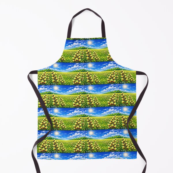 Item preview, Golden Pussy Willow Field – Vibrant Summer Horizon Art designed and sold by The Art Queen Of Michigan .