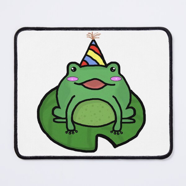 Item preview, Froggy birthday party hat sticker designed and sold by tigerlilyz.