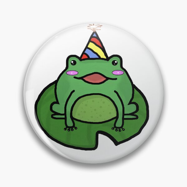 Item preview, Froggy birthday party hat sticker designed and sold by tigerlilyz.