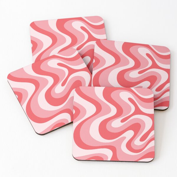 Item preview, Liquid Swirl Retro Abstract in pinks  tones, Light Blush, Cream, and White designed and sold by Differenceee.