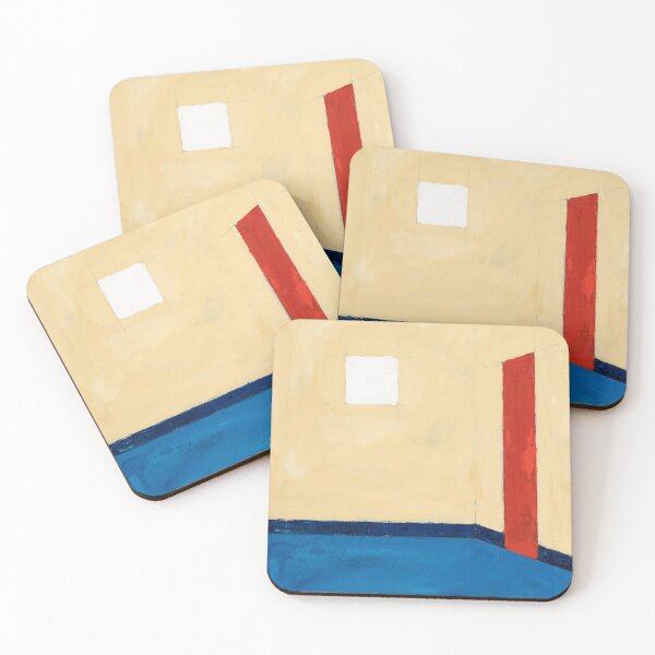 Item preview, Red Door Blue Room Modern Art designed and sold by Moodzu.