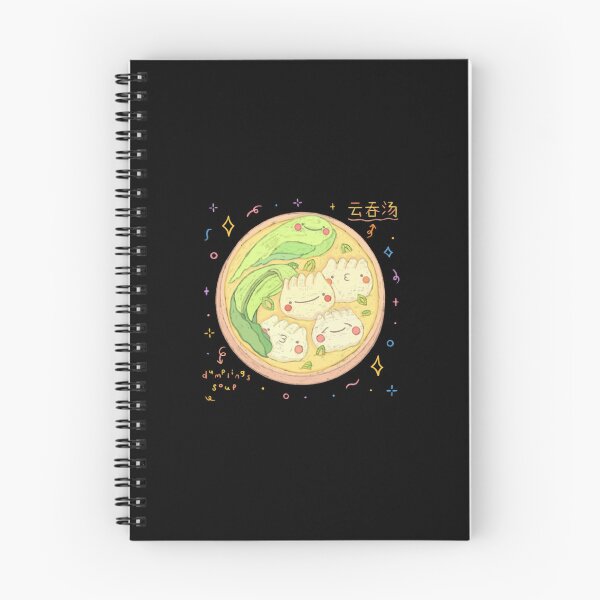 Item preview, Dumpling Soup Cute Kawaii Wonton Asian Food Art designed and sold by Chubbitshop.